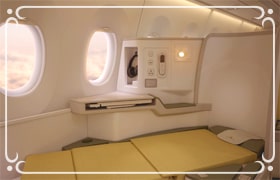 ゆったりとしたシート